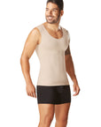 Camisilla Control Hombre Seamless Beige y Negro (C-1644734) (M)