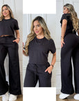 Conjunto Bota Campana Bordado Chnl (C-1860517-S)