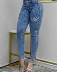 Jean Mujer Levanta Cola (C-BK40109-T) ●