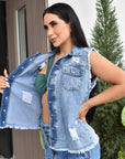 Chaleco Mujer Denim (C-BY8019-T) ●