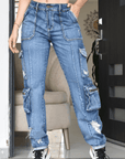 Jean Mujer Levanta Cola Boyfriend (C-BK40116-T) ●