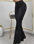 Pantalón Mujer Levanta Cola Cuerina Militar (C-BY40533-T) ●-