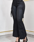 Pantalón Mujer Levanta Cola Cuerina Campana (C-BY40496-T) ●