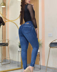 Jean Mujer Levanta Cola (C-B254018-T) ●