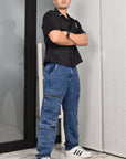 Jean Hombre Overzise Cargo (C-BD257019-T) ●