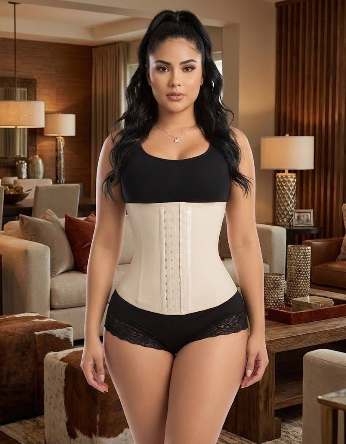Cinturilla Latex Fusionado Beige - FP016
