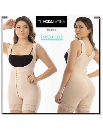 Faja Pierna Corta Con Cafeto Frente Y Hombros Para Mujer 01-3794 (S)