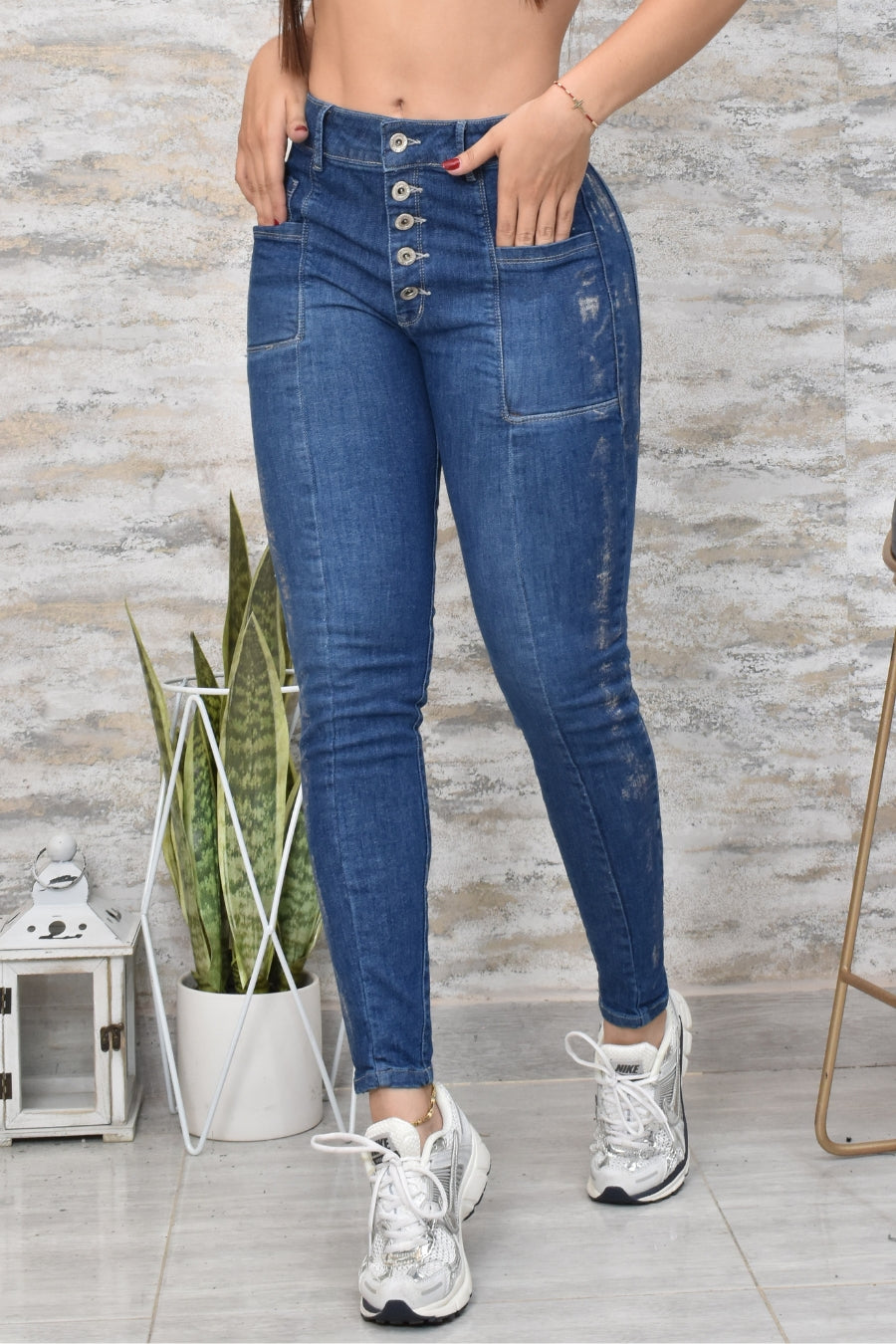 Jean Mujer Levanta Cola (C-BK40146-T) ●