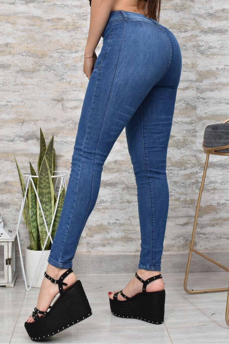 Jean Mujer Levanta Cola (C-BK40147-T) ●