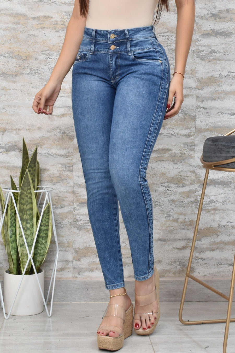 Jean Mujer Levanta Cola (C-BK40144-T) ●
