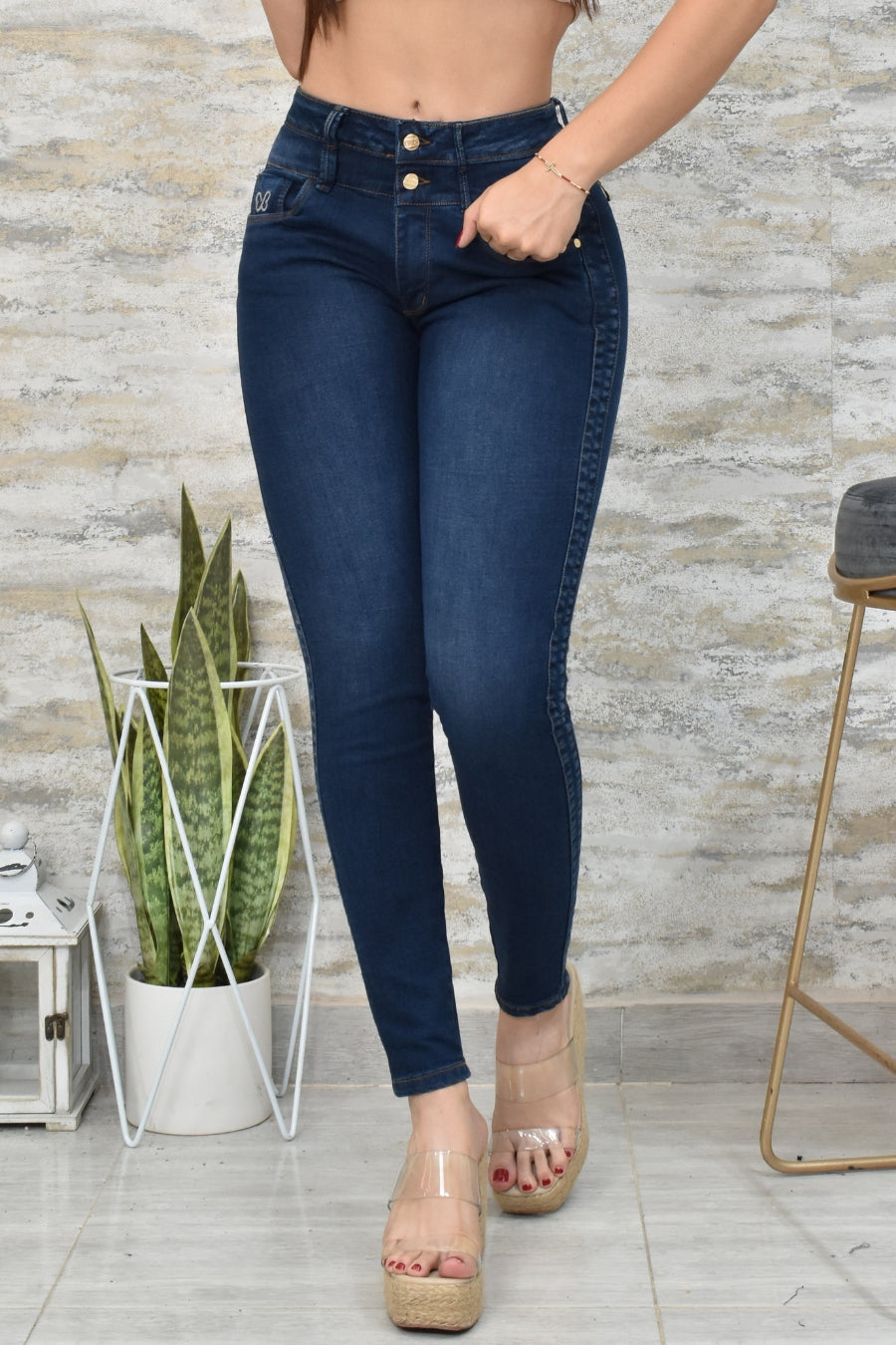 Jean Mujer Levanta Cola (C-BK40145-T) ●