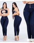 Jean Azul Tiro Alto Control Abdomen (C-1110788) (S)