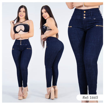 Jean Azul Tiro Alto Control Abdomen (C-1110788) (S)