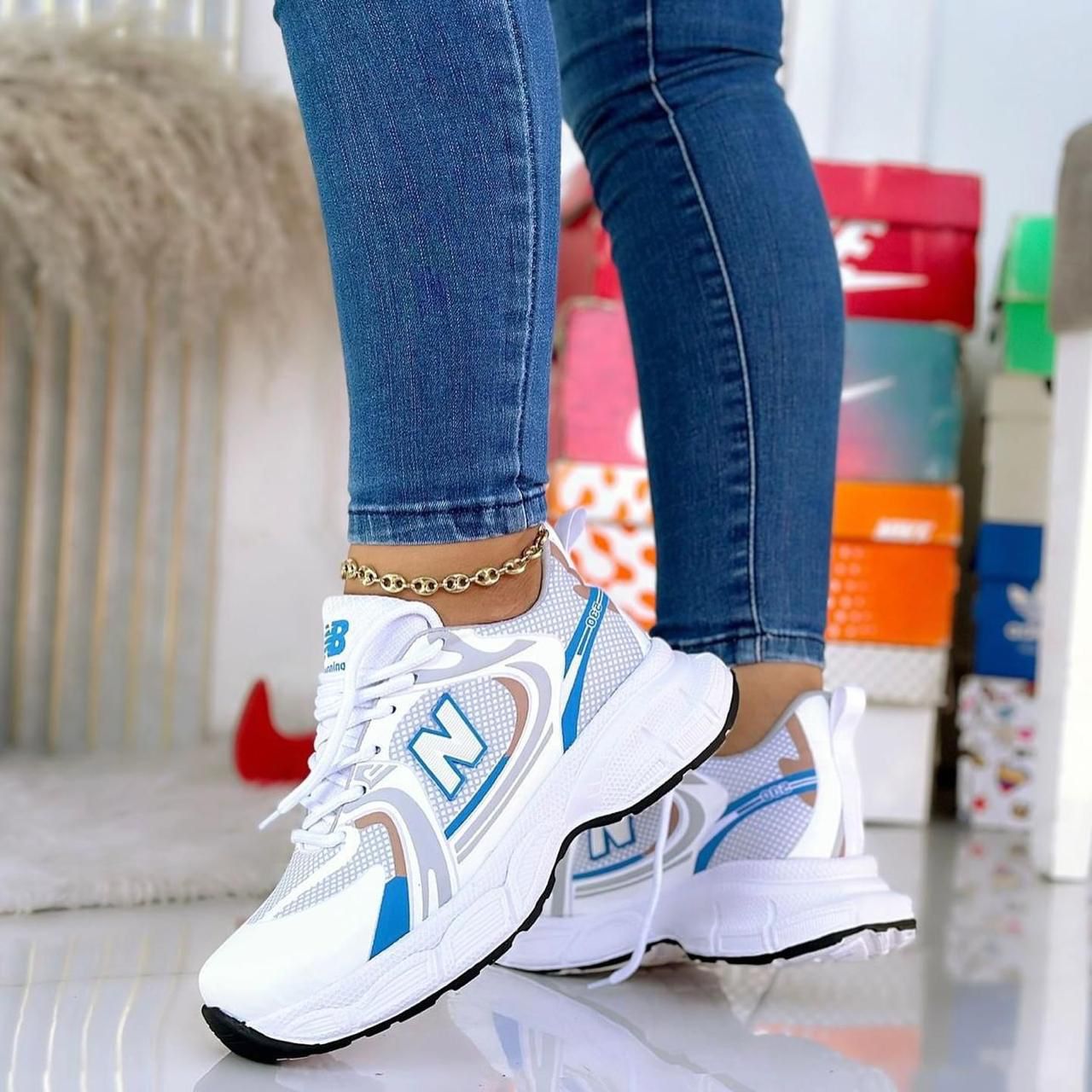 Nw Blnc Bubble Sneaker (C-1400465-S)