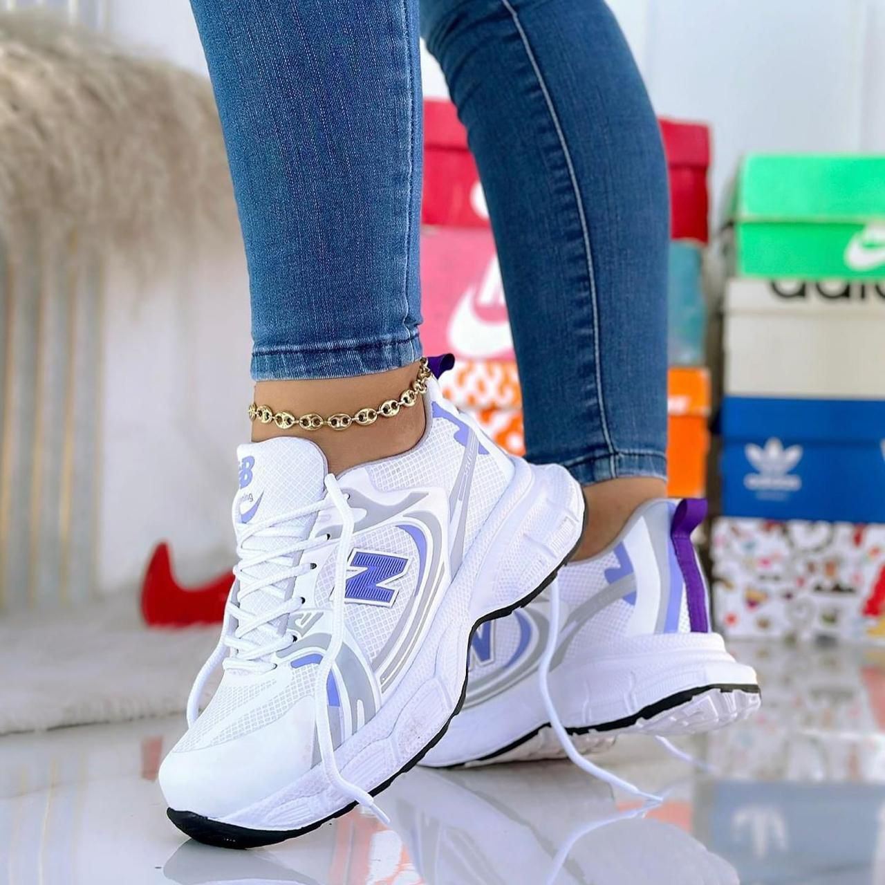 Nw Blnc Bubble Sneaker (C-1400465-S)