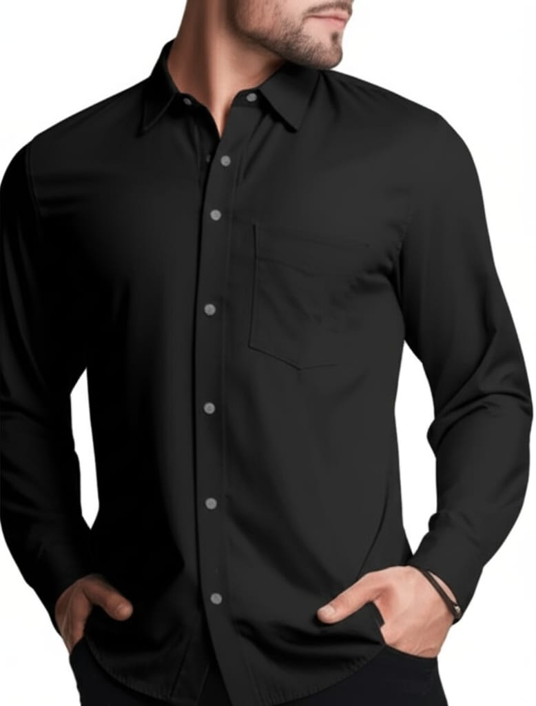 Camisa seda fría slim (C-1824833-S)