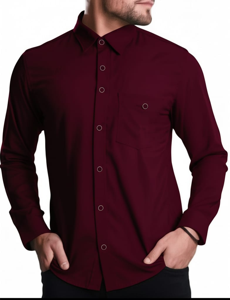 Camisa seda fría slim (C-1824833-S)