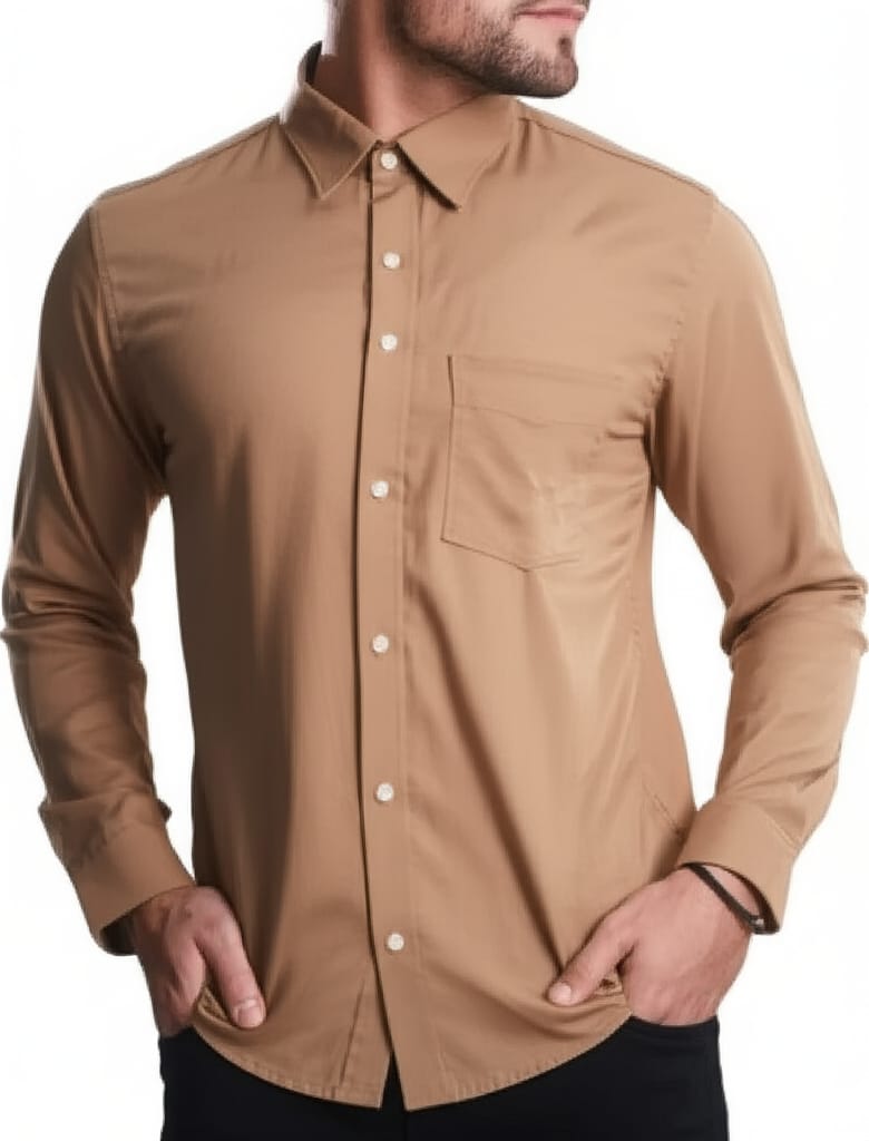 Camisa seda fría slim (C-1824833-S)