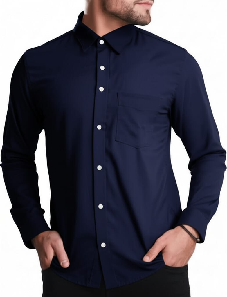Camisa seda fría slim (C-1824833-S)