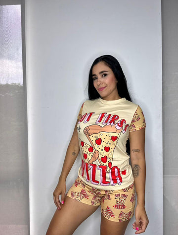 Pijama Short Camisa (C-1661901-S)