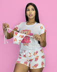 Pijama Mujer Camiseta Short (C-1878241-R) ●