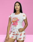 Pijama Mujer Camiseta Short (C-1878241-R) ●