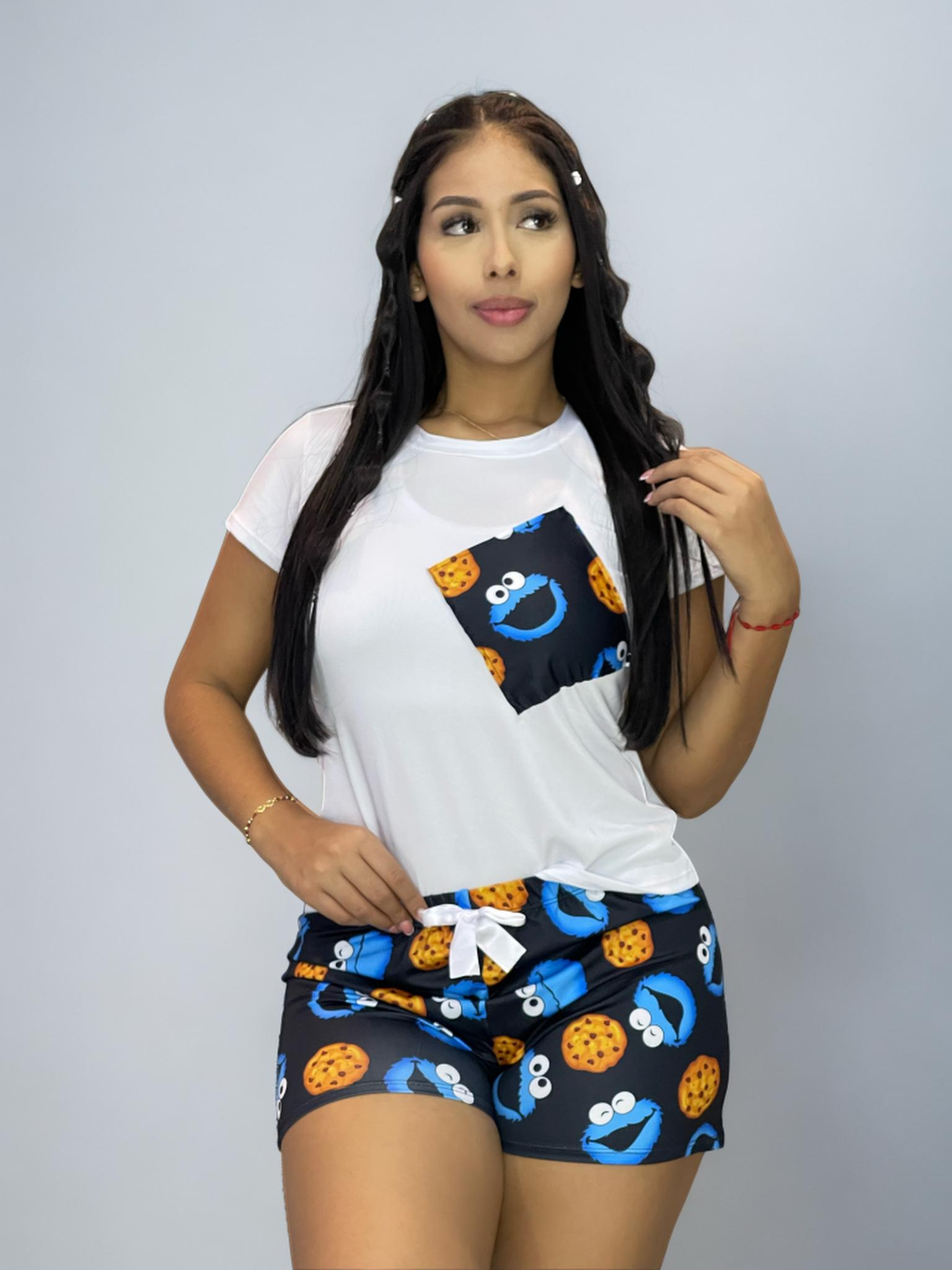Cookie Eater T-Shirt Pajamas (C-1878842-S)