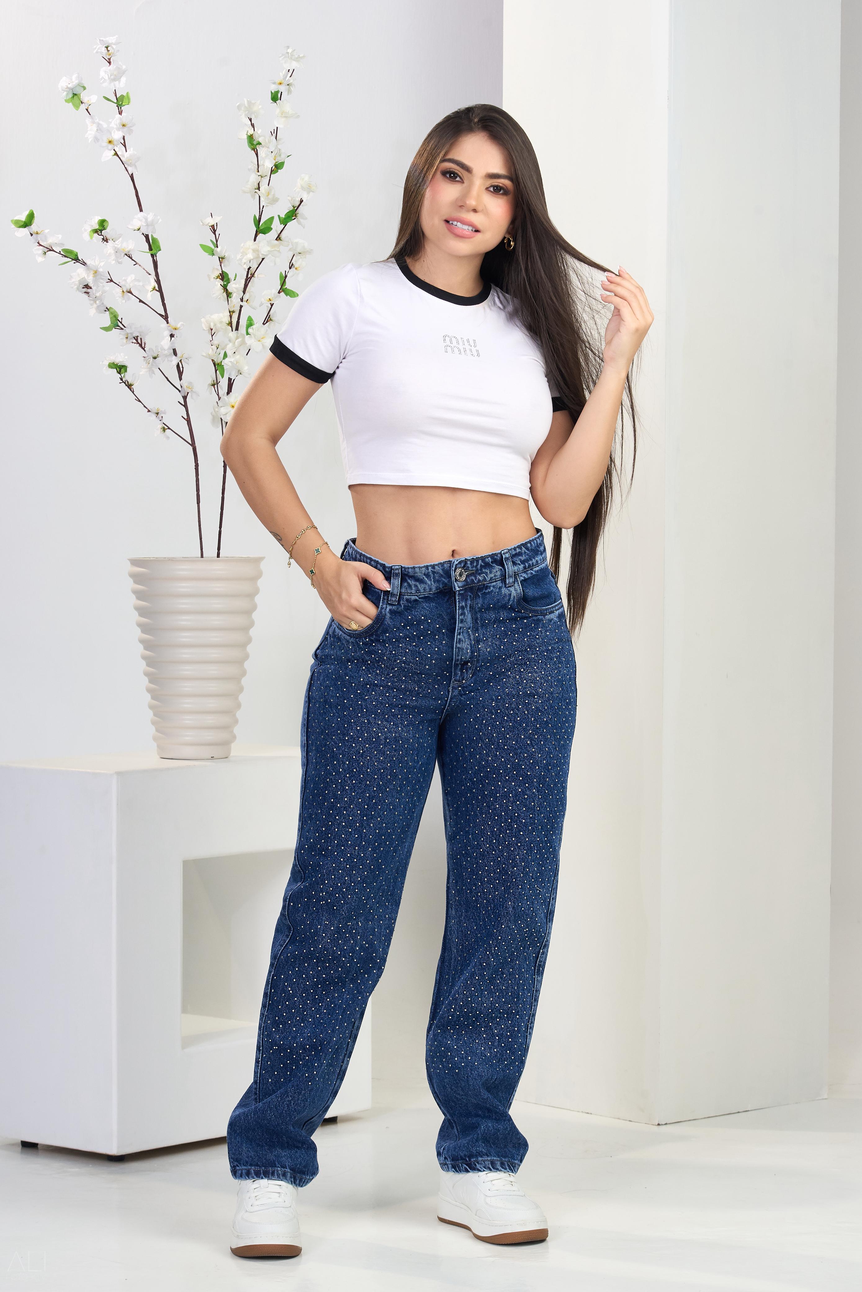 Jean Mujer Denim Palazzo (C-1923720-R) ●