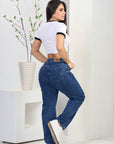 Jean Mujer Denim Palazzo (C-1923720-R) ●