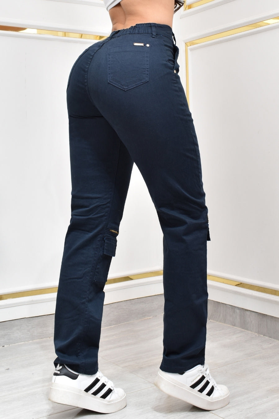 Jean Mujer Levanta Cola Boyfriend (C-BY40492-T) ●