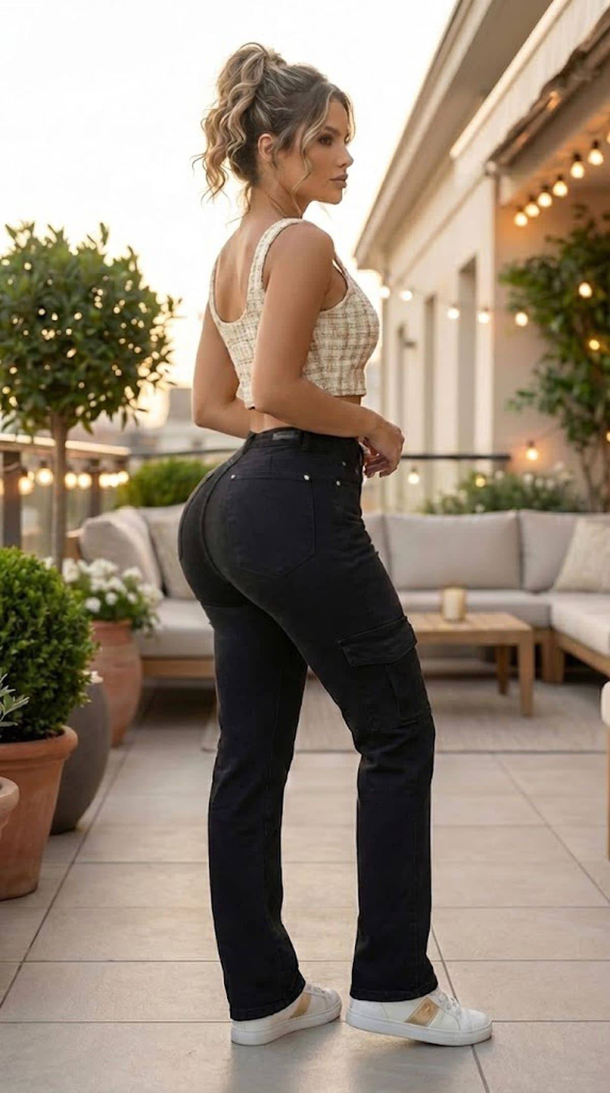 Jean Cargo Realce Push Up PC7759