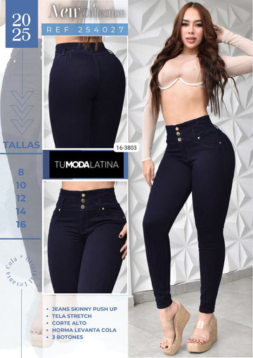 Jean Skinny Para Mujer 16-3803 (S)