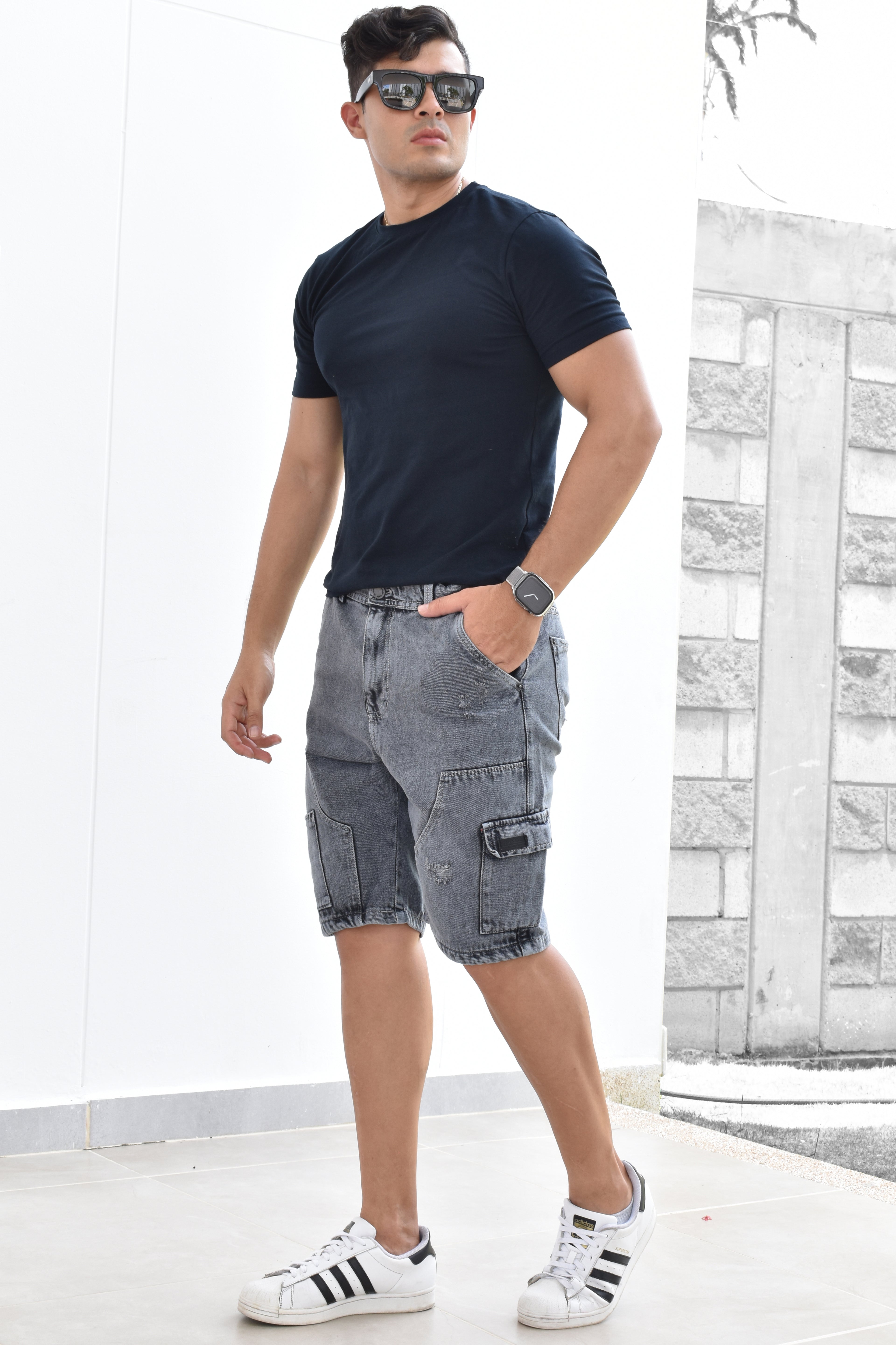 Bermuda Hombre Denim (C-BD256504-T) ●
