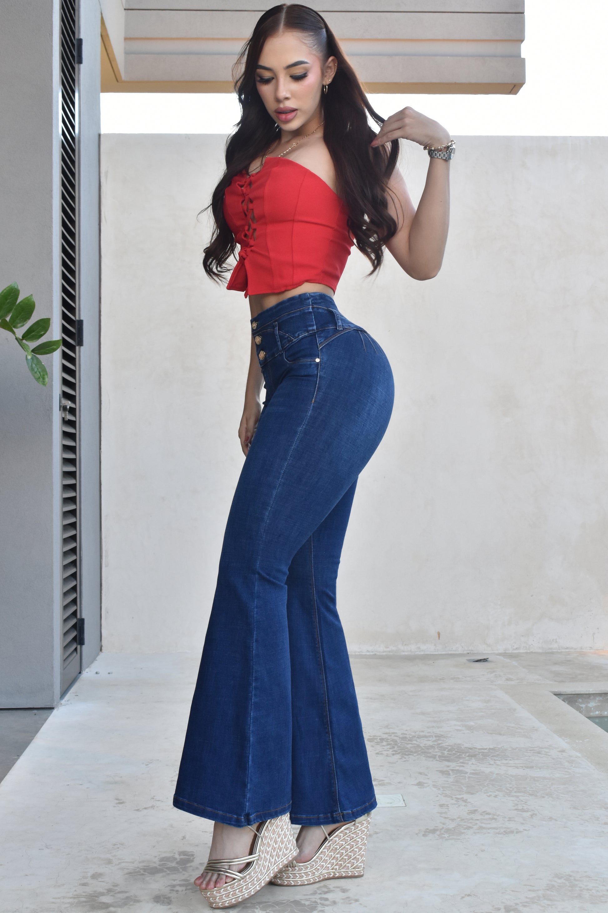 Jean Mujer Levanta Cola (C-B254061-T) ●