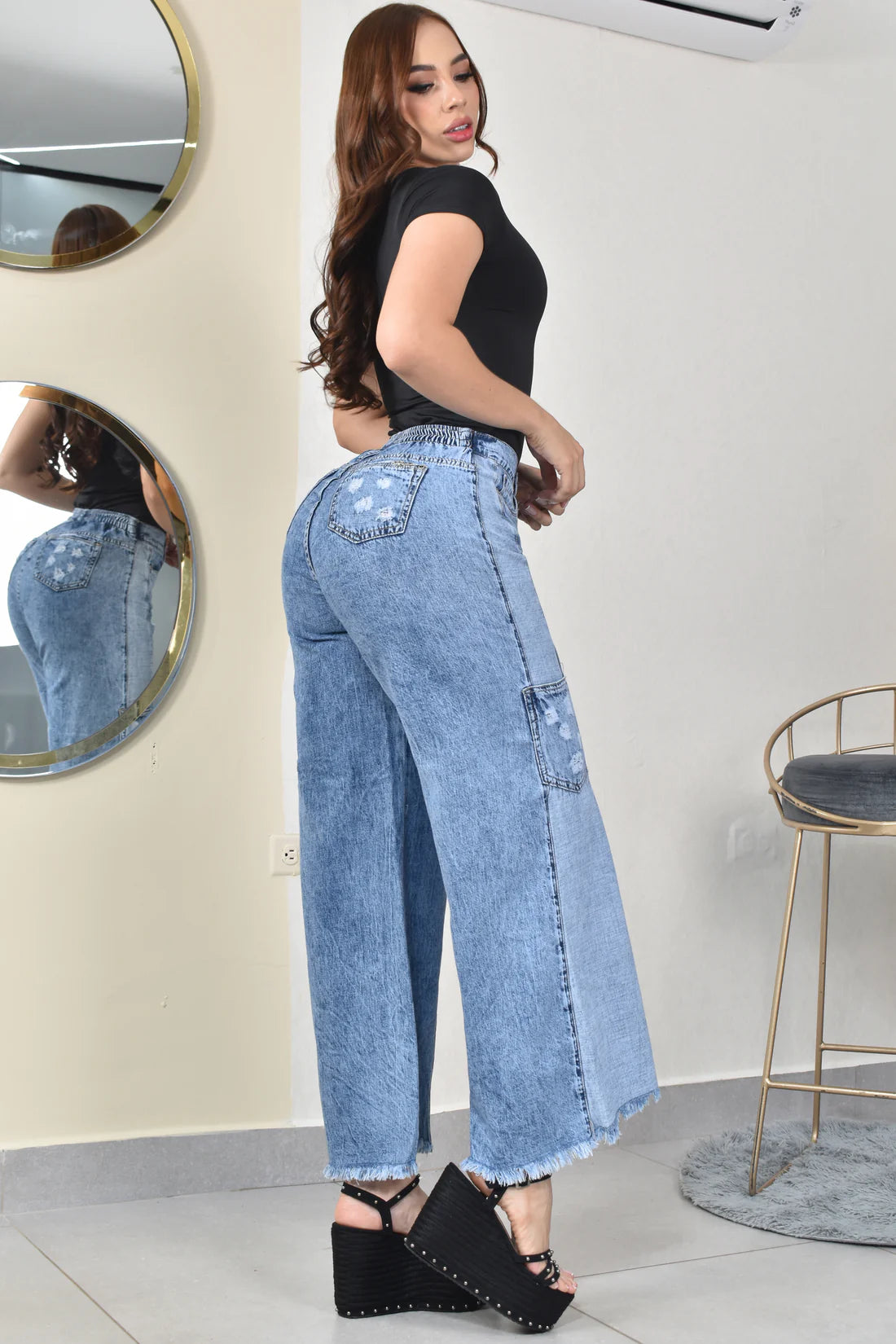 Jean Para Mujer con Efecto Levanta Cola (C-BY254089-S)