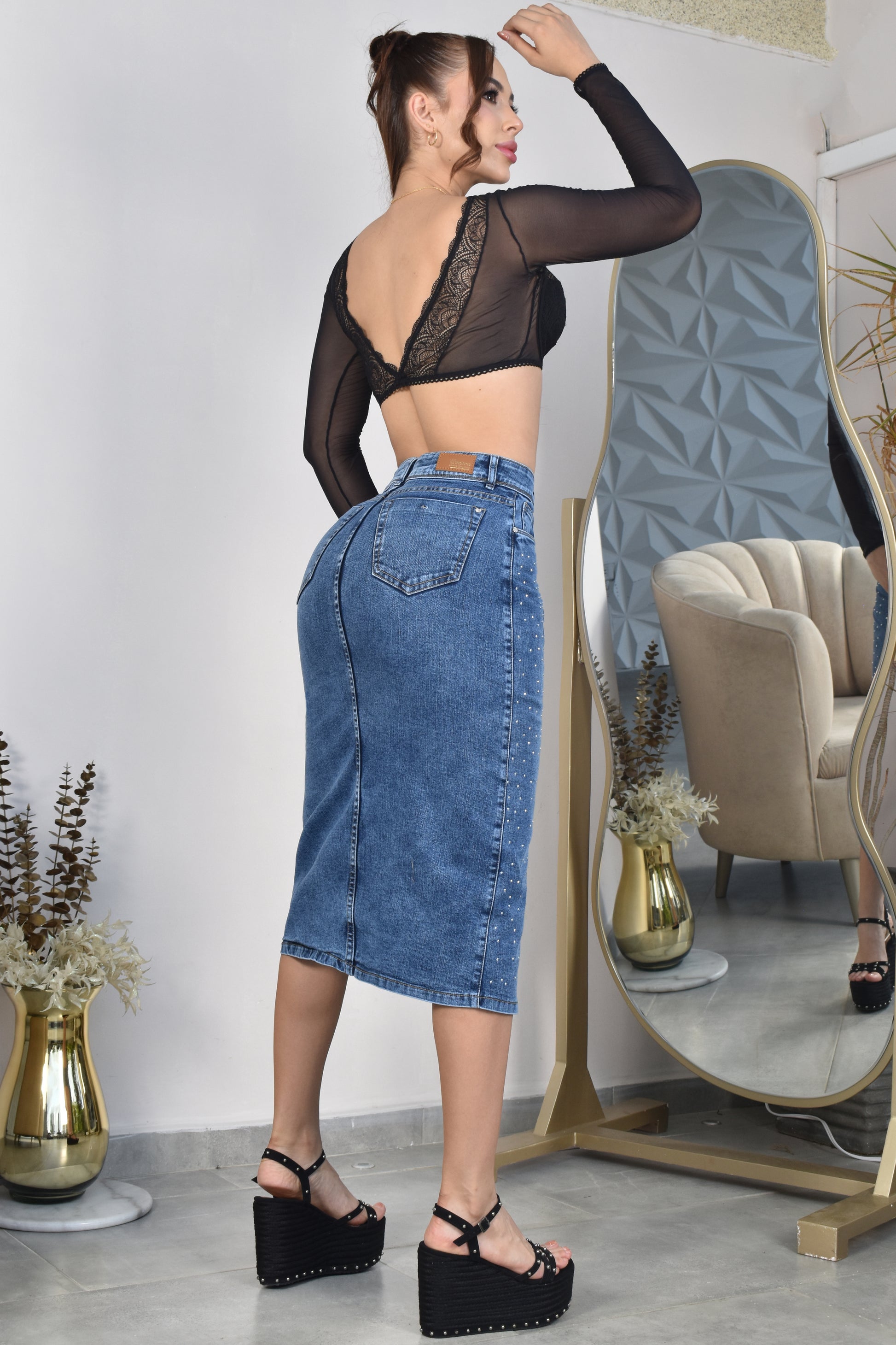 Falda Mujer Levanta Cola (C-B252005-T) ●