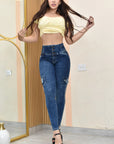 Jean Mujer Levanta Cola (C-B254001-T) ●