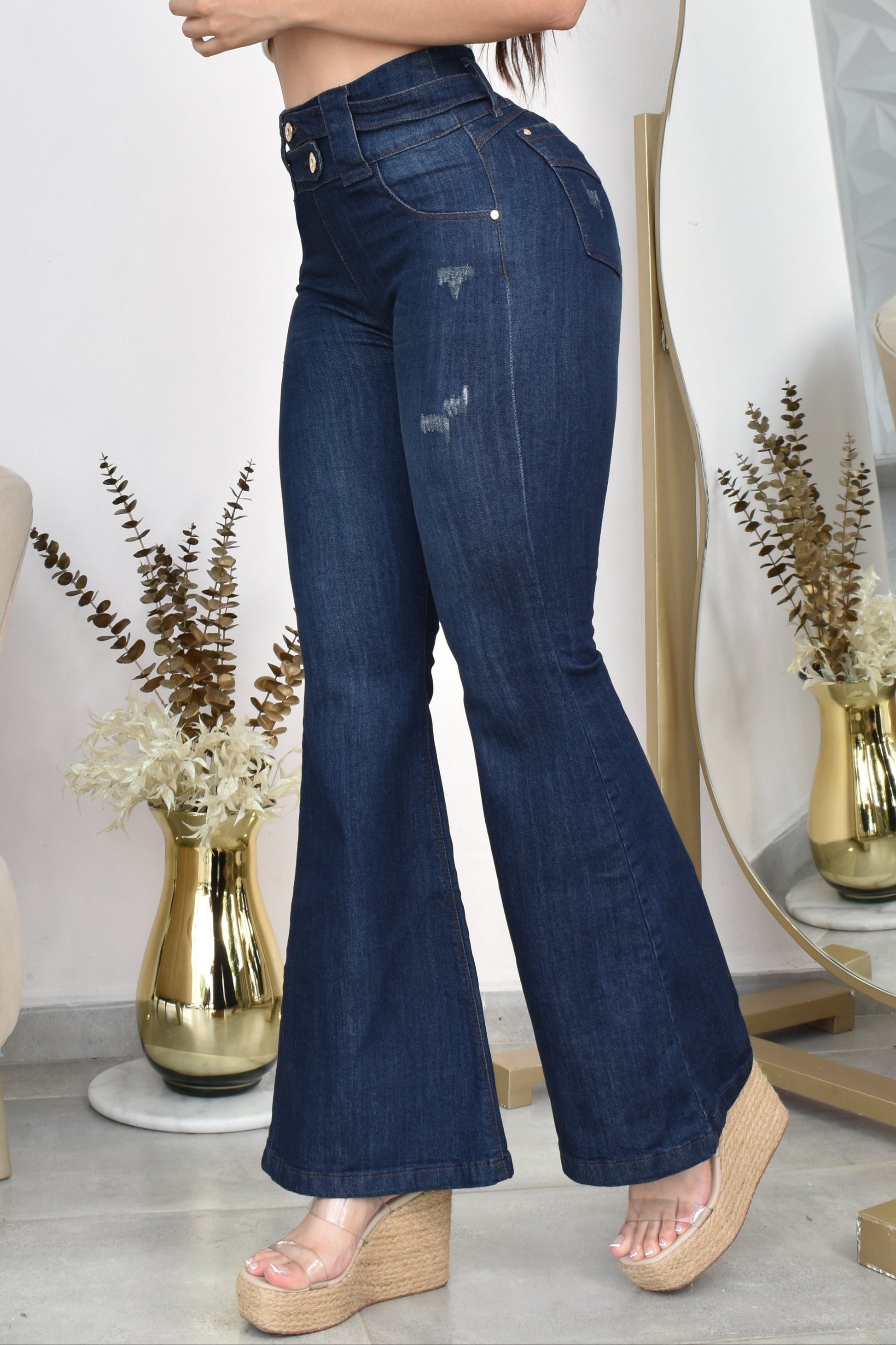 Jean Mujer Levanta Cola Campana (C-B254029-R) ●