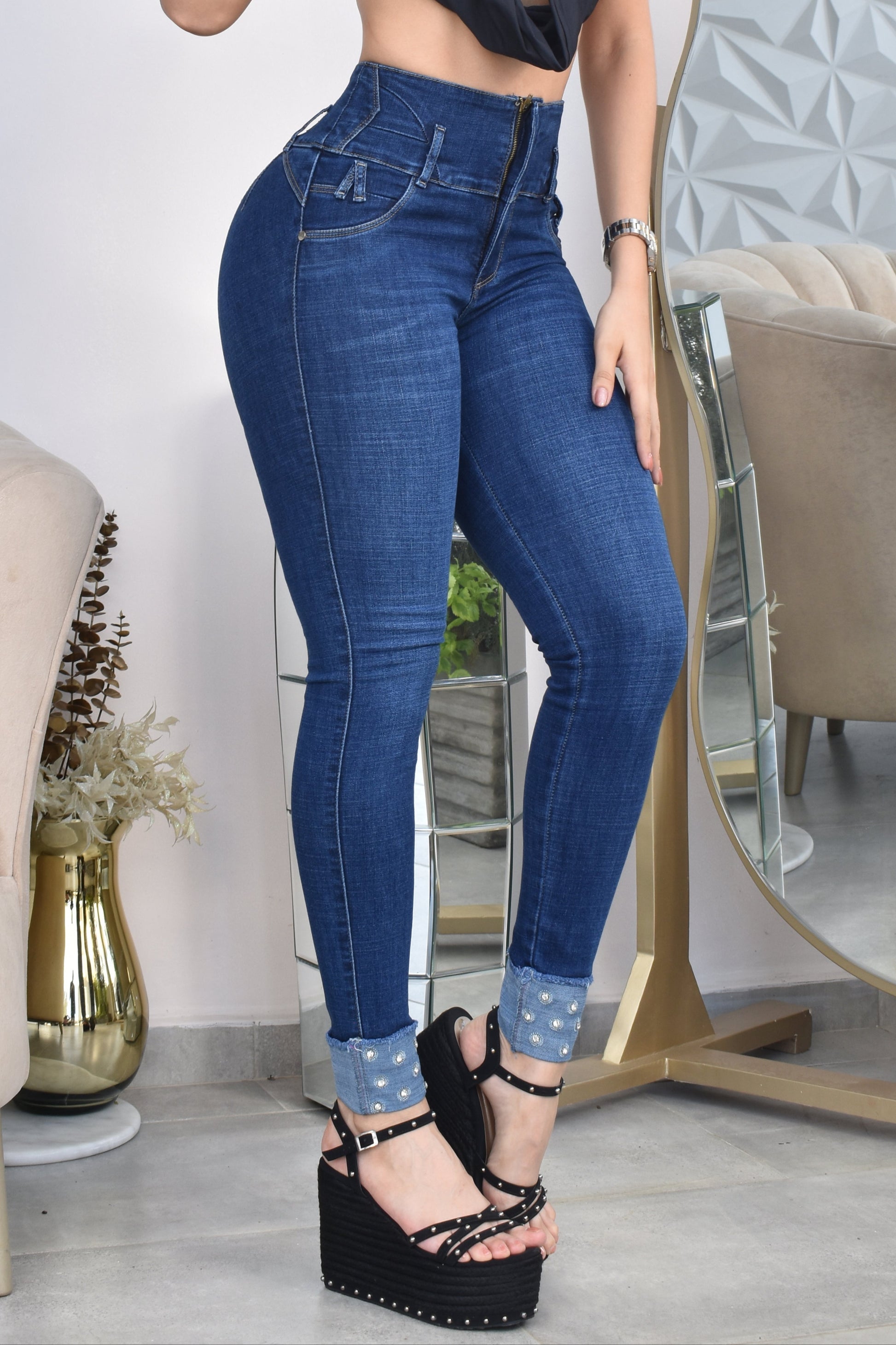 Jean Mujer Levanta Cola (C-B254050-T) ●