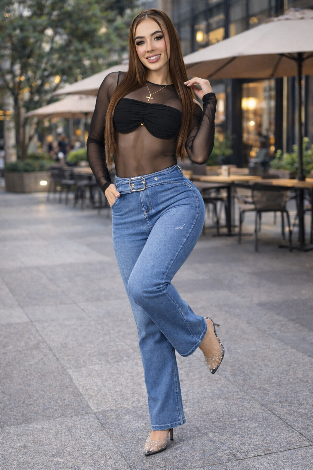 Jean Mujer Levanta Cola (C-B254068-T)●-