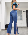 Jean Mujer Levanta Cola Campana (C-BK4078-T) ●