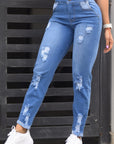 Jean Mujer Levanta Cola Momfit (C-BK4073-T) ●