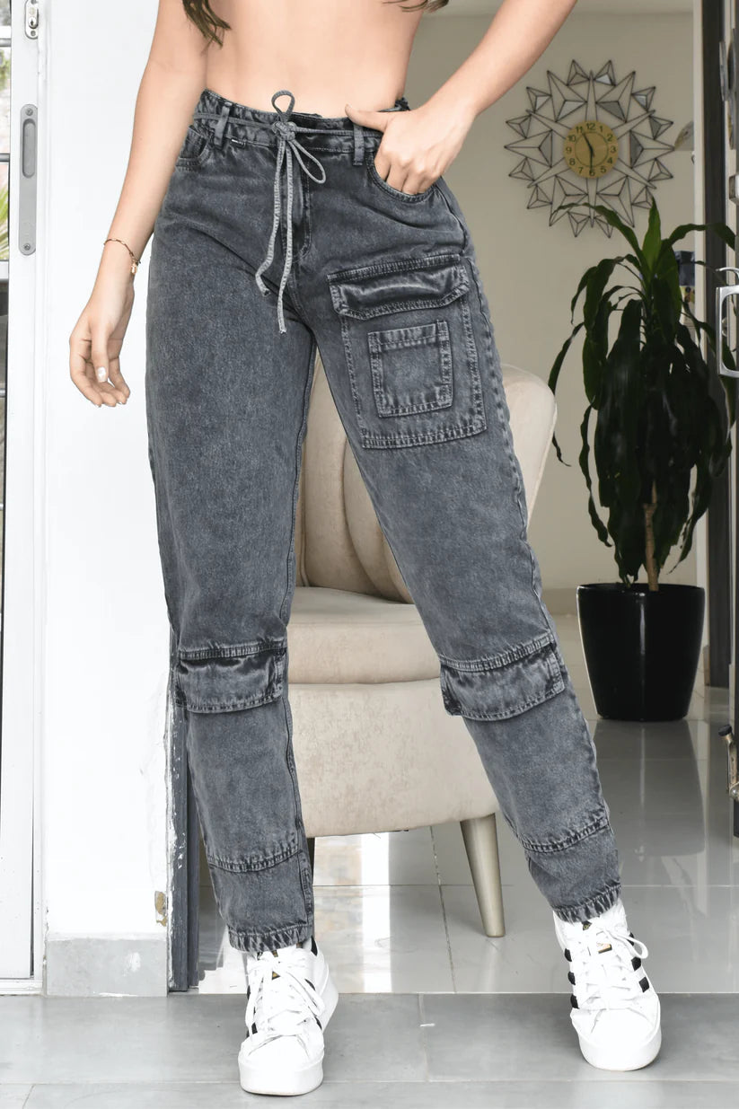 Jean Mujer Levanta Cola Boyfriend (C-BK40118-T) ●