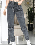 Jean Mujer Levanta Cola Boyfriend (C-BK40118-T) ●
