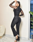 Women's Wide Leg Butt Lift Jeans (C-BY264002-T) ●