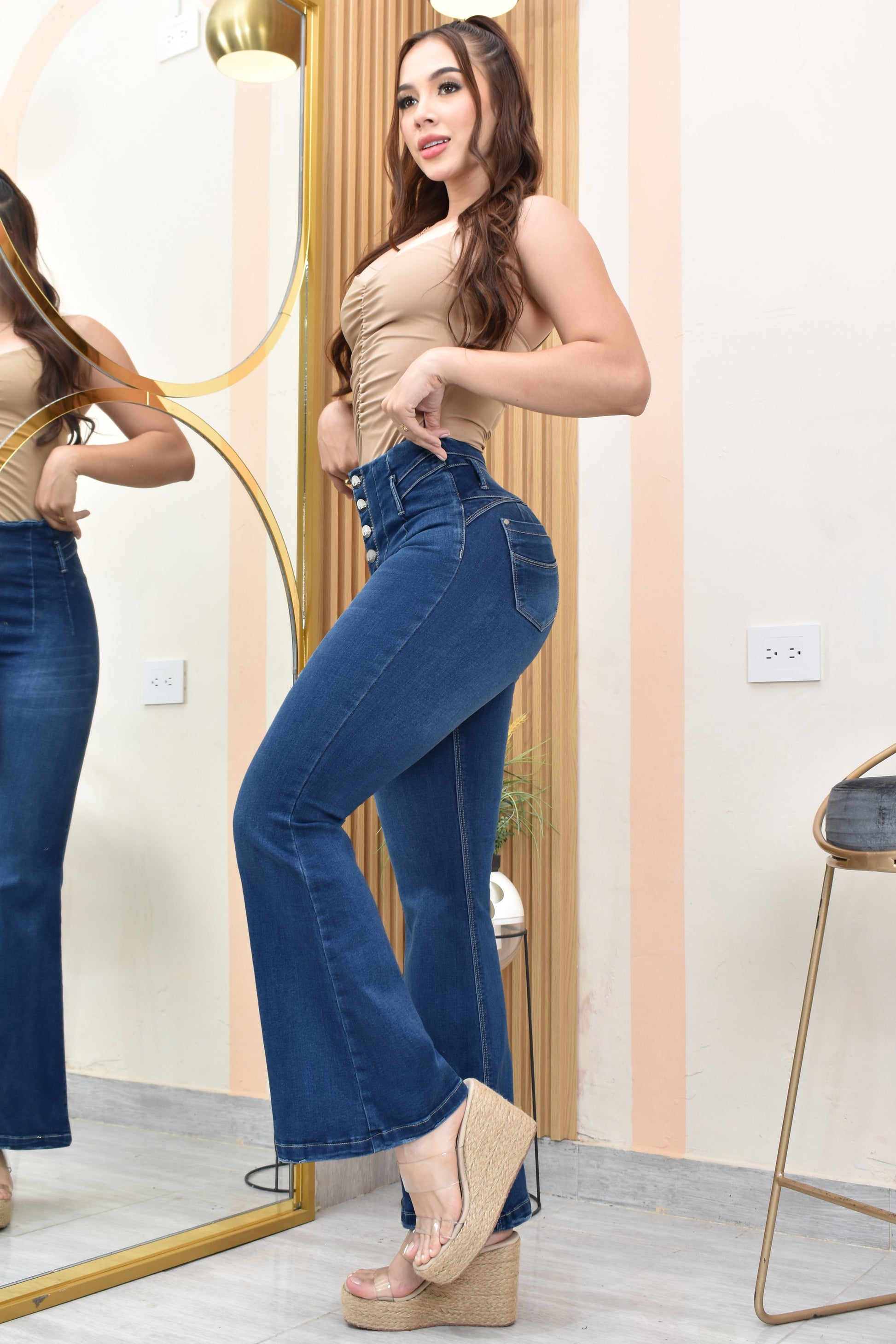 Jean Mujer Levanta Cola (C-B254058-T) ●