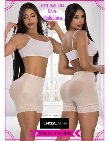 Faja Shorts Efecto Invisible Para Mujer 01-3799 (S)