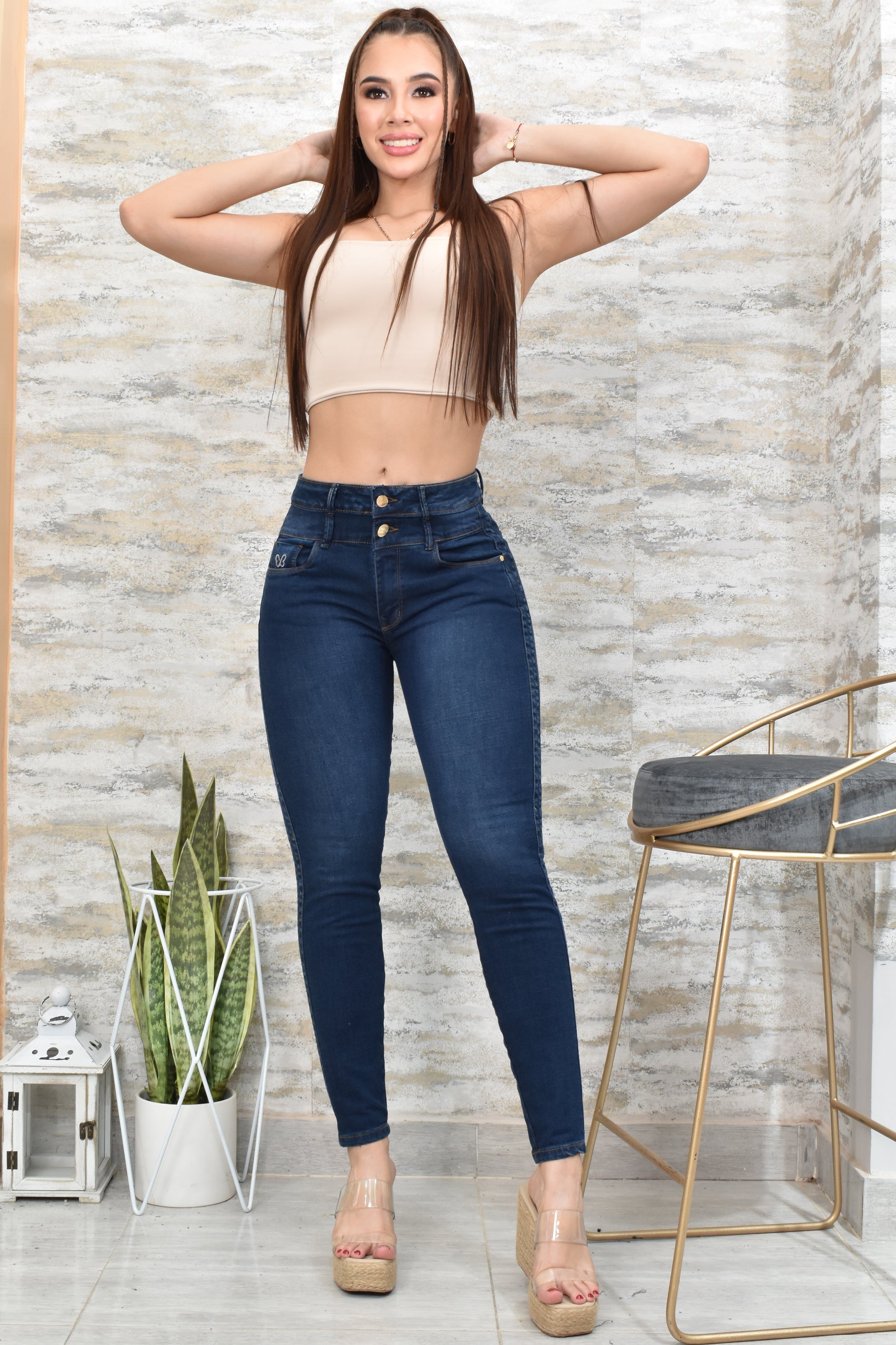 Jean Mujer Levanta Cola (C-BK40145-T) ●