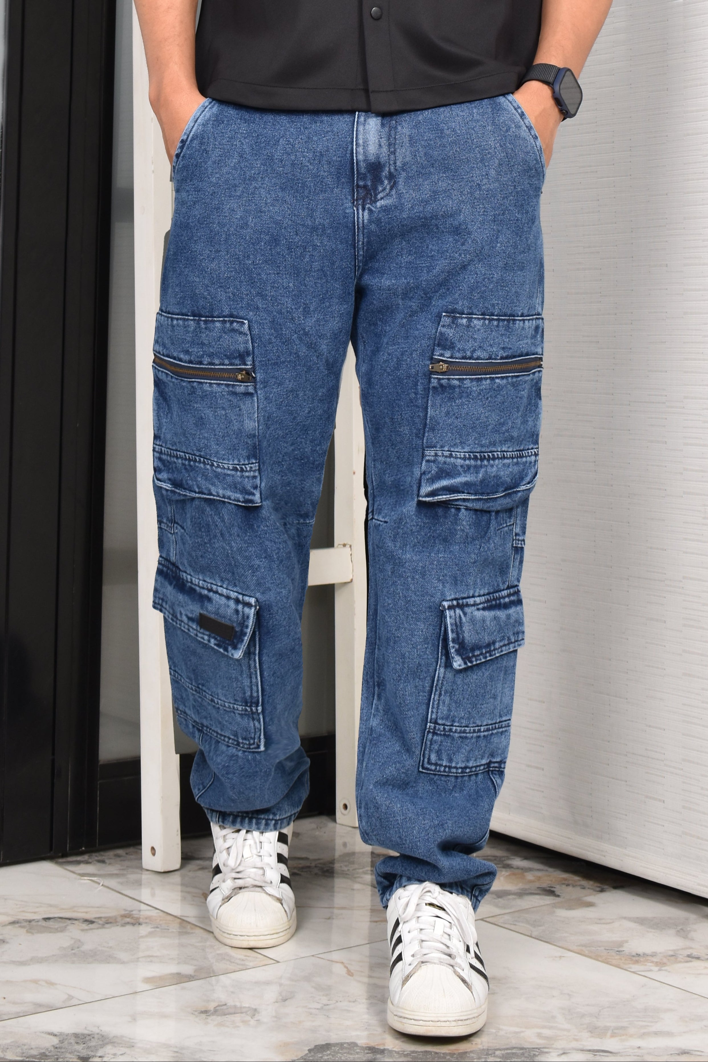 Jean Hombre Overzise Cargo (C-BD257019-T) ●