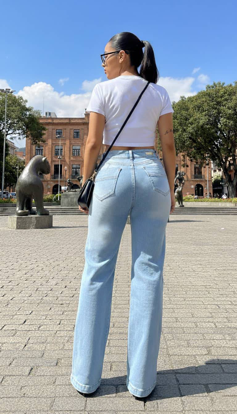 Jean Colombiano Bota Recta (C-PC7715-M)